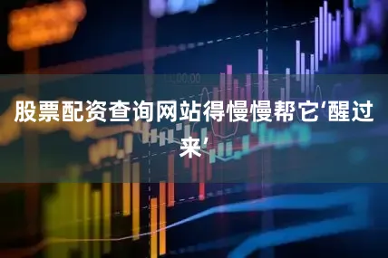 股票配资查询网站得慢慢帮它‘醒过来’